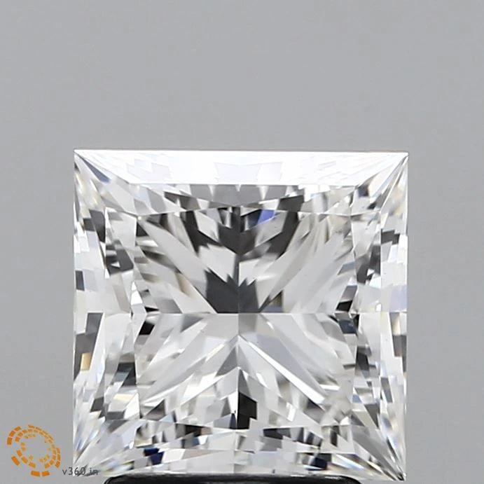 2.73 Carat Princess Lab Grown Diamond, Excellent Polish, G Color, VVS2 Clarity