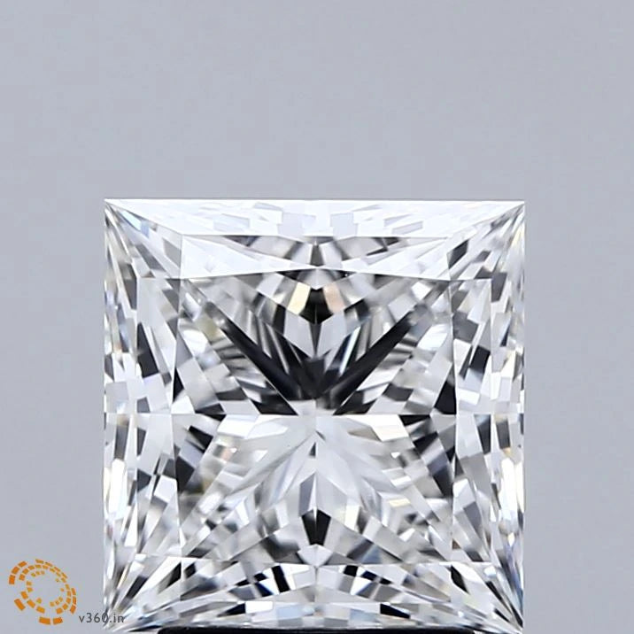 3.01 Carat Princess Lab Grown Diamond, Excellent Polish, F Color, VS1 Clarity