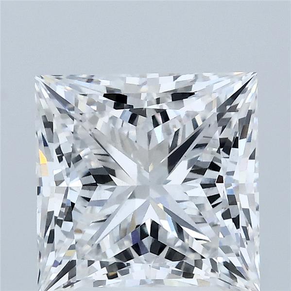 3.02 Carat Princess Lab Grown Diamond, Excellent Polish, E Color, VS2 Clarity