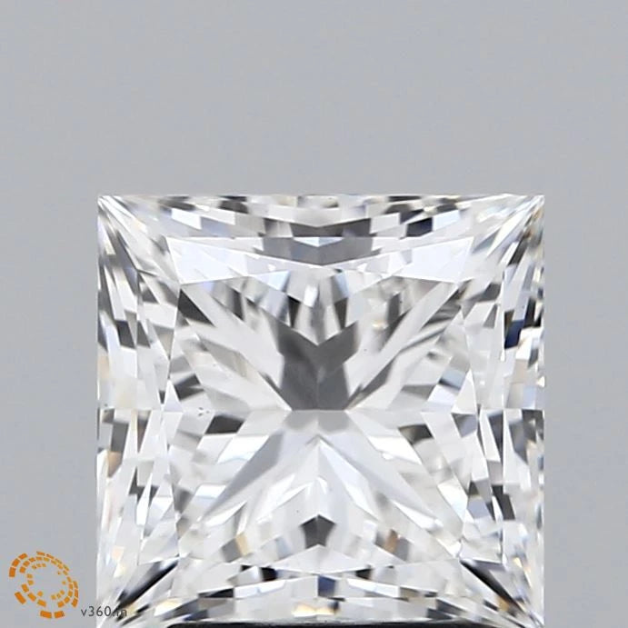 3.04 Carat Princess Lab Grown Diamond, Excellent Polish, F Color, VS1 Clarity