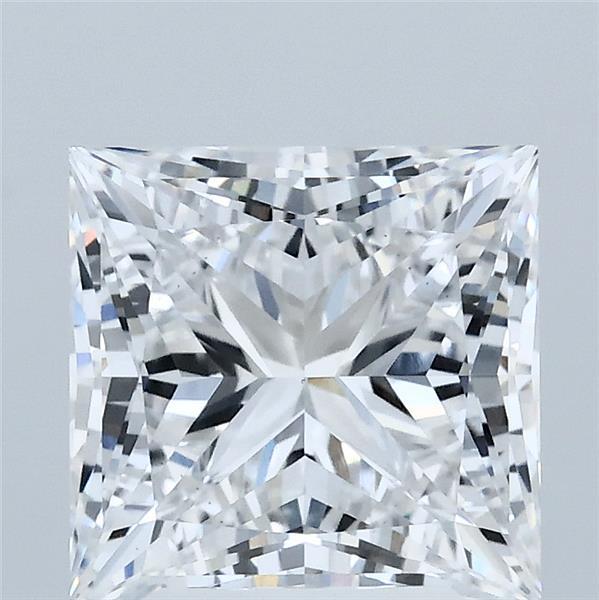 3.10 Carat Princess Lab Grown Diamond, Excellent Polish, E Color, VS1 Clarity