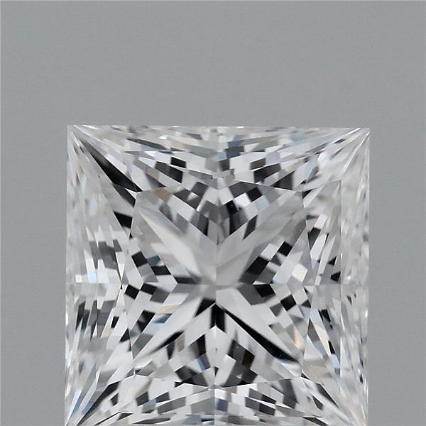 3.11 Carat Princess Lab Grown Diamond, Excellent Polish, D Color, VVS2 Clarity