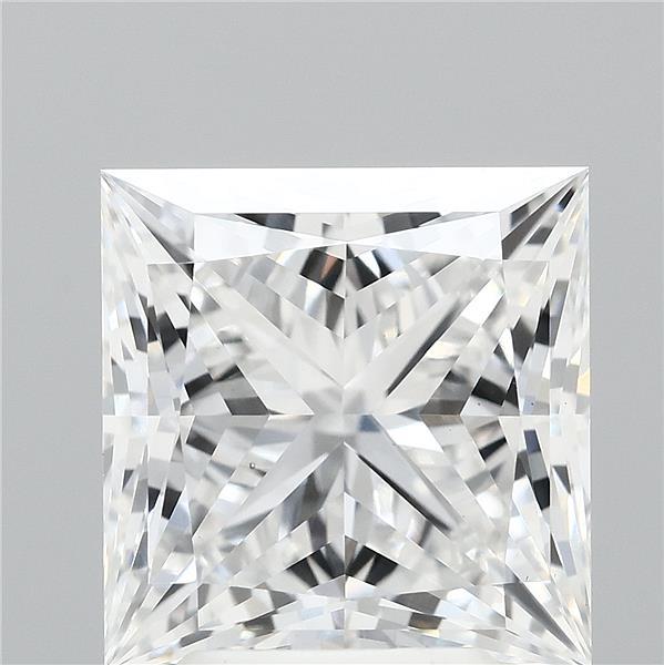 4.01 Carat Princess Lab Grown Diamond, Excellent Polish, E Color, VS1 Clarity