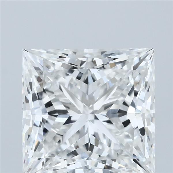 4.01 Carat Princess Lab Grown Diamond, Excellent Polish, E Color, VVS1 Clarity