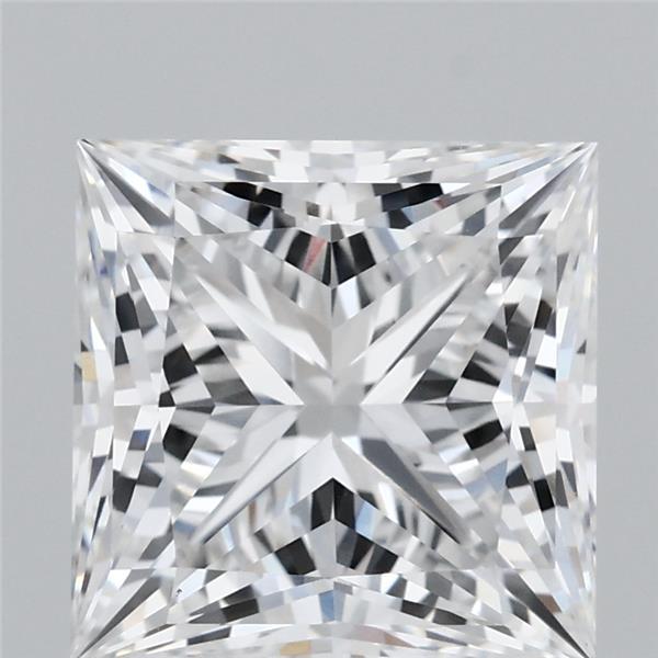 4.02 Carat Princess Lab Grown Diamond, Excellent Polish, D Color, VS1 Clarity