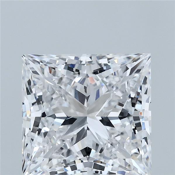 4.04 Carat Princess Lab Grown Diamond, Excellent Polish, D Color, VS1 Clarity