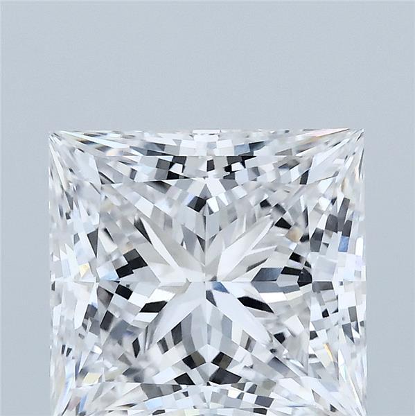 4.09 Carat Princess Lab Grown Diamond, Excellent Polish, E Color, VS1 Clarity