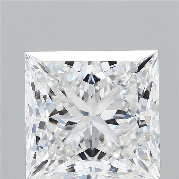 4.12 Carat Princess Lab Grown Diamond, Excellent Polish, D Color, VVS1 Clarity
