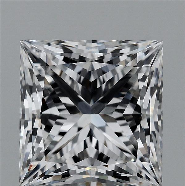 4.16 Carat Princess Lab Grown Diamond, Excellent Polish, E Color, VS1 Clarity
