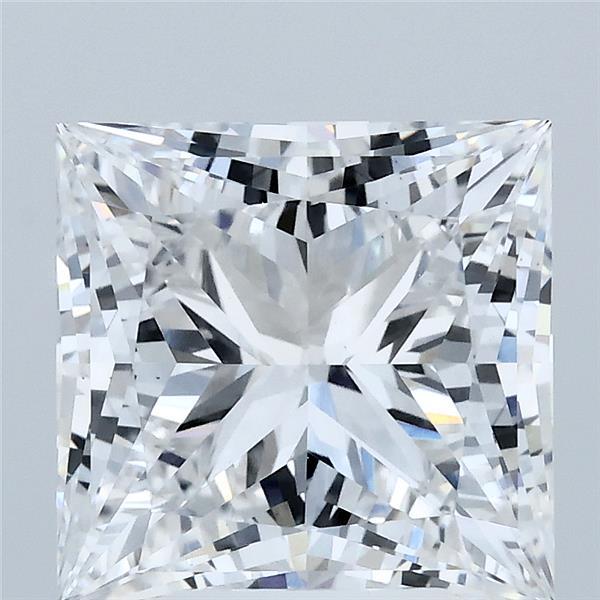 4.24 Carat Princess Lab Grown Diamond, Excellent Polish, E Color, VS1 Clarity
