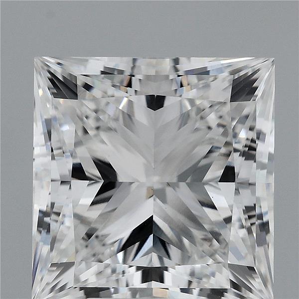 6.00 Carat Princess Lab Grown Diamond, Excellent Polish, E Color, VVS2 Clarity
