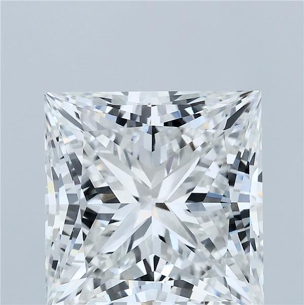 7.00 Carat Princess Lab Grown Diamond, Excellent Polish, F Color, VVS2 Clarity