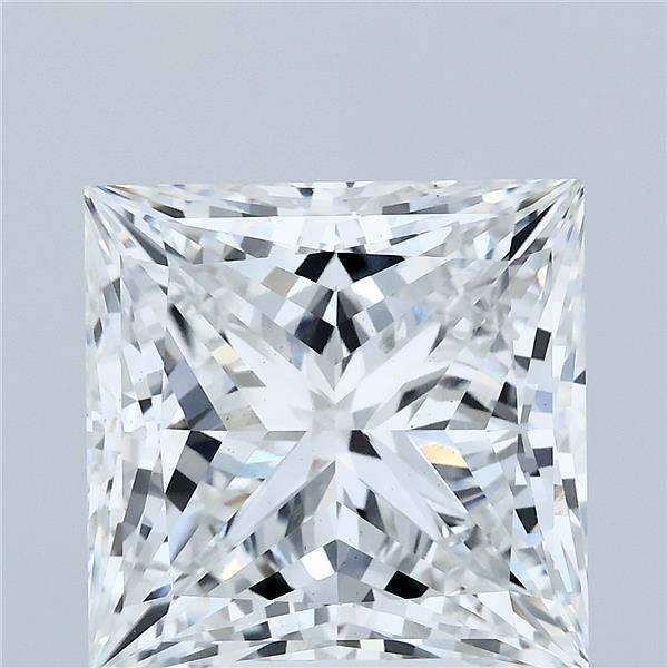 8.00 Carat Princess Lab Grown Diamond, Excellent Polish, F Color, VS1 Clarity