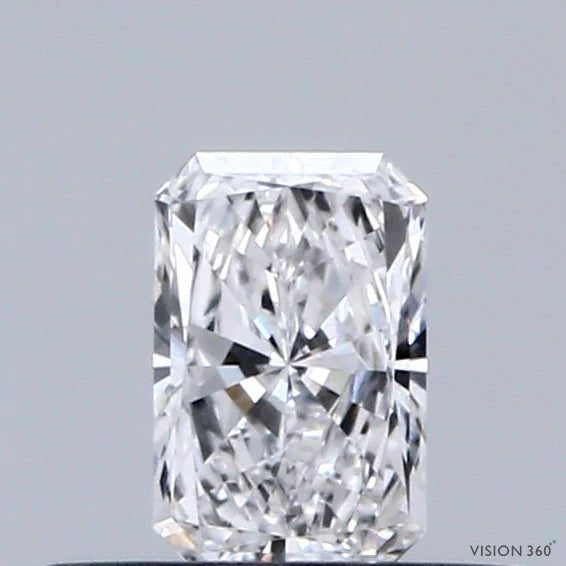 0.30 Carat Radiant Lab Grown Diamond, Very Good Polish, E Color, VVS2 Clarity