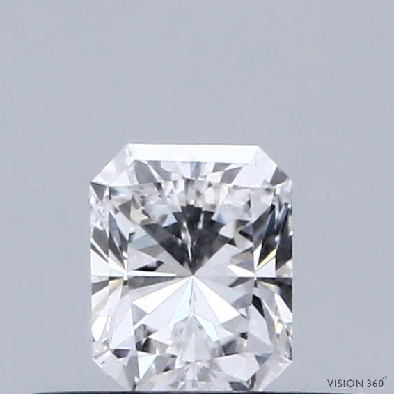 0.31 Carat Radiant Lab Grown Diamond, Very Good Polish, E Color, VVS1 Clarity