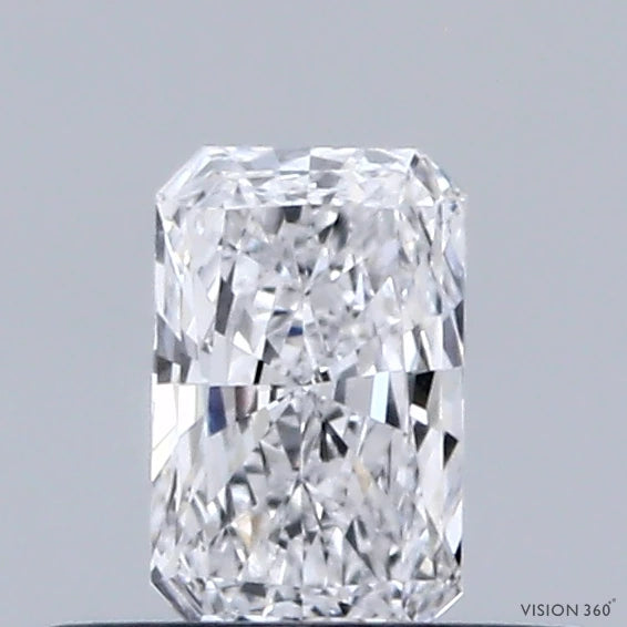 0.32 Carat Radiant Lab Grown Diamond, Very Good Polish, D Color, VVS1 Clarity