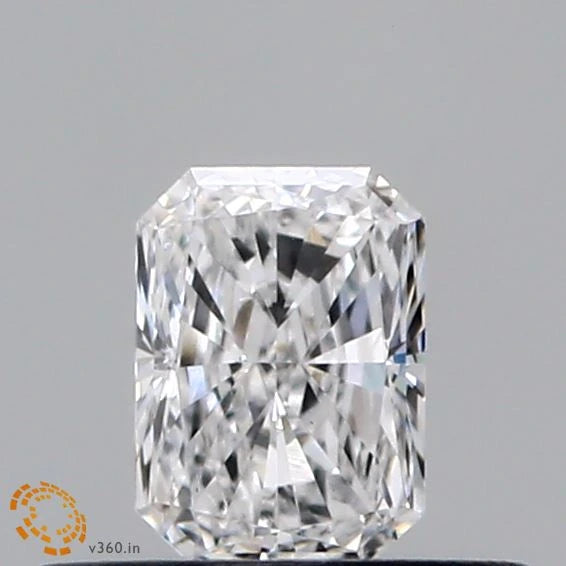 0.32 Carat Radiant Lab Grown Diamond, Very Good Polish, D Color, VVS2 Clarity