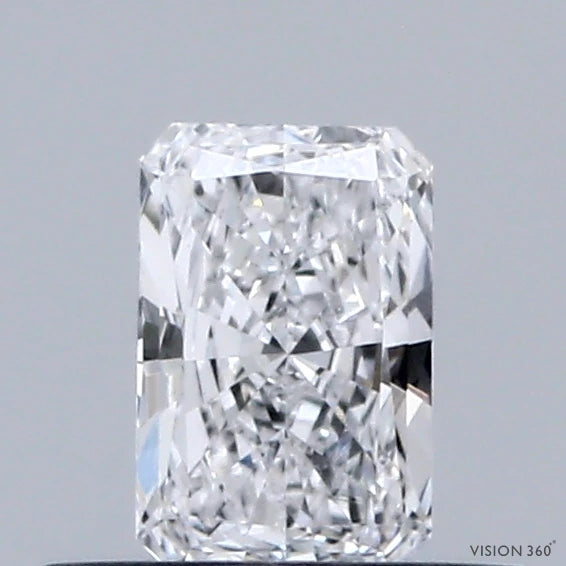 0.34 Carat Radiant Lab Grown Diamond, Very Good Polish, D Color, VS1 Clarity