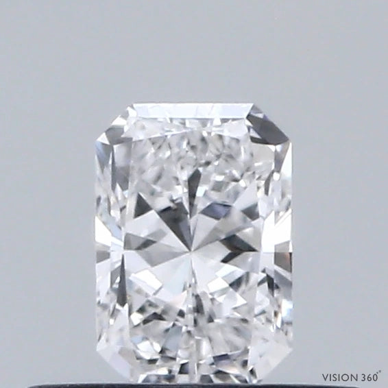 0.34 Carat Radiant Lab Grown Diamond, Very Good Polish, D Color, VS1 Clarity