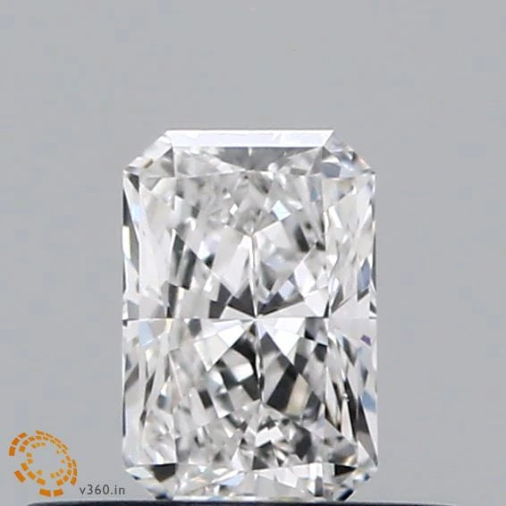 0.34 Carat Radiant Lab Grown Diamond, Very Good Polish, D Color, VS1 Clarity
