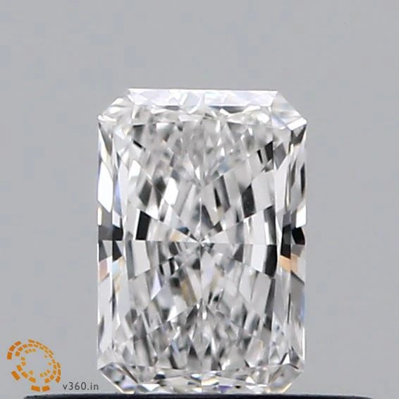 0.34 Carat Radiant Lab Grown Diamond, Very Good Polish, E Color, VVS1 Clarity