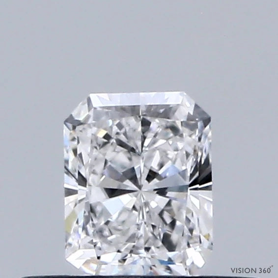 0.35 Carat Radiant Lab Grown Diamond, Very Good Polish, D Color, VS1 Clarity