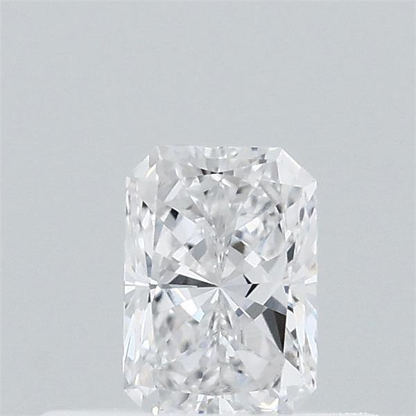 0.35 Carat Radiant Lab Grown Diamond, Very Good Polish, D Color, VVS2 Clarity