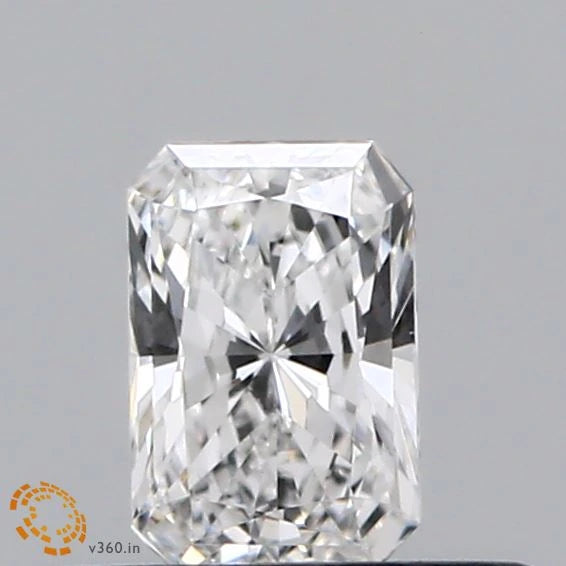 0.35 Carat Radiant Lab Grown Diamond, Very Good Polish, E Color, VVS2 Clarity