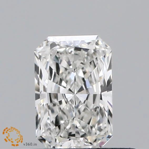 0.36 Carat Radiant Lab Grown Diamond, Very Good Polish, F Color, VS1 Clarity