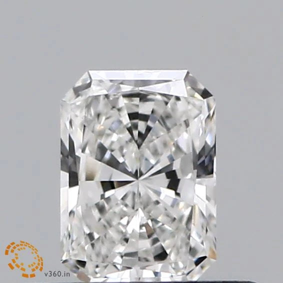 0.37 Carat Radiant Lab Grown Diamond, Very Good Polish, F Color, VS1 Clarity