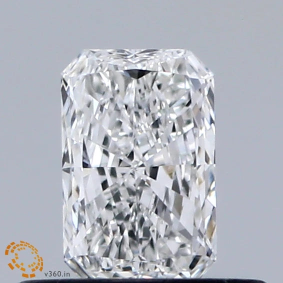 0.38 Carat Radiant Lab Grown Diamond, Very Good Polish, E Color, VS1 Clarity