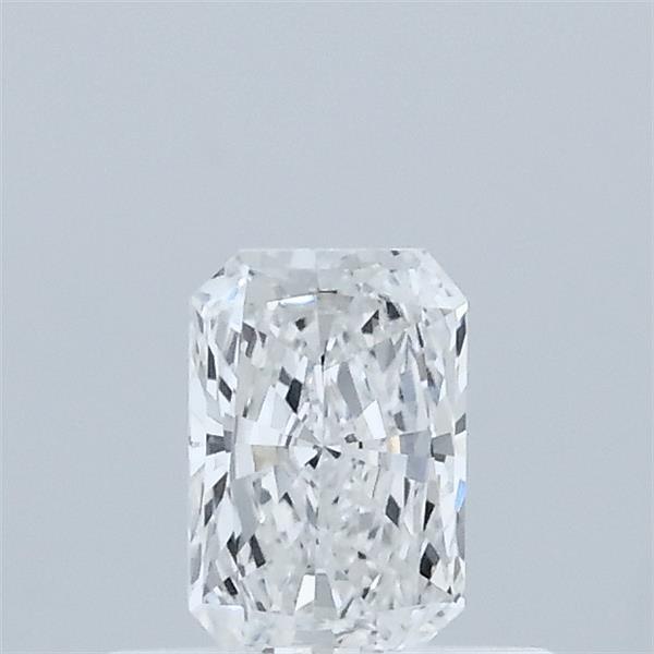 0.38 Carat Radiant Lab Grown Diamond, Very Good Polish, E Color, VVS2 Clarity