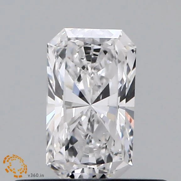0.39 Carat Radiant Lab Grown Diamond, Very Good Polish, E Color, VS1 Clarity