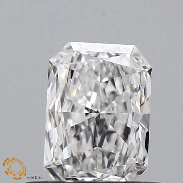0.39 Carat Radiant Lab Grown Diamond, Very Good Polish, E Color, VS1 Clarity