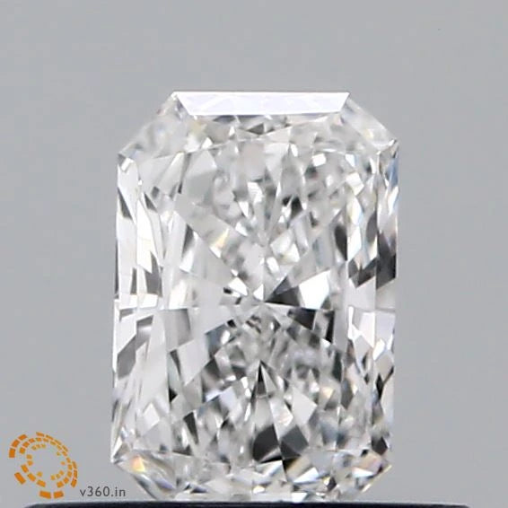 0.39 Carat Radiant Lab Grown Diamond, Very Good Polish, E Color, VS1 Clarity