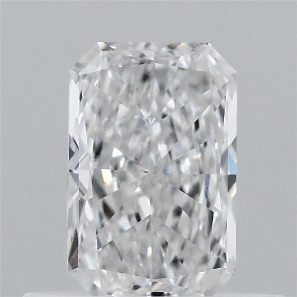0.44 Carat Radiant Lab Grown Diamond, Very Good Polish, D Color, VVS2 Clarity