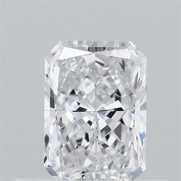 0.47 Carat Radiant Lab Grown Diamond, Very Good Polish, D Color, VVS2 Clarity