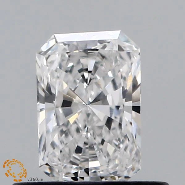 0.47 Carat Radiant Lab Grown Diamond, Very Good Polish, E Color, VS1 Clarity