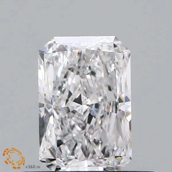 0.48 Carat Radiant Lab Grown Diamond, Very Good Polish, E Color, VS1 Clarity