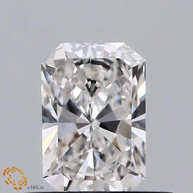 0.49 Carat Radiant Lab Grown Diamond, Very Good Polish, F Color, VS1 Clarity