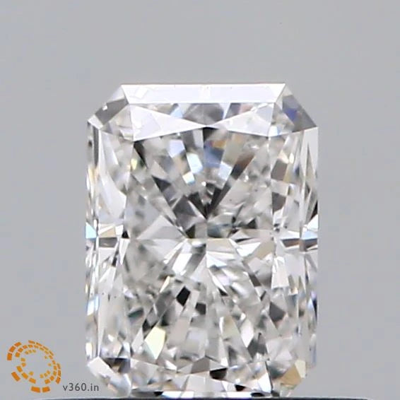 0.49 Carat Radiant Lab Grown Diamond, Very Good Polish, F Color, VS1 Clarity