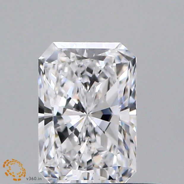 0.52 Carat Radiant Lab Grown Diamond, Very Good Polish, E Color, VS1 Clarity