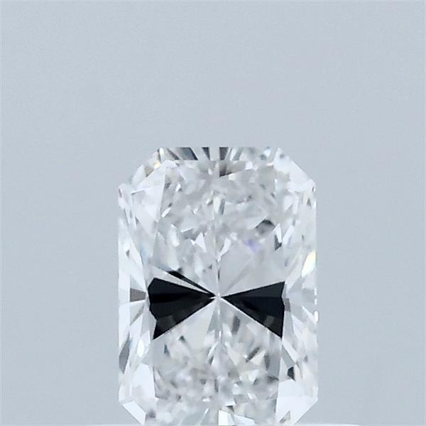 0.53 Carat Radiant Lab Grown Diamond, Very Good Polish, D Color, VVS2 Clarity