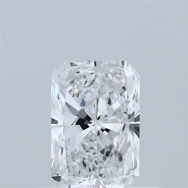 0.54 Carat Radiant Lab Grown Diamond, Very Good Polish, D Color, VVS2 Clarity