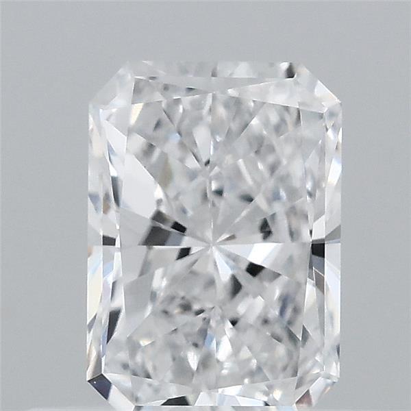 0.56 Carat Radiant Lab Grown Diamond, Very Good Polish, D Color, VVS2 Clarity