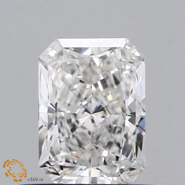 0.56 Carat Radiant Lab Grown Diamond, Very Good Polish, F Color, VVS2 Clarity