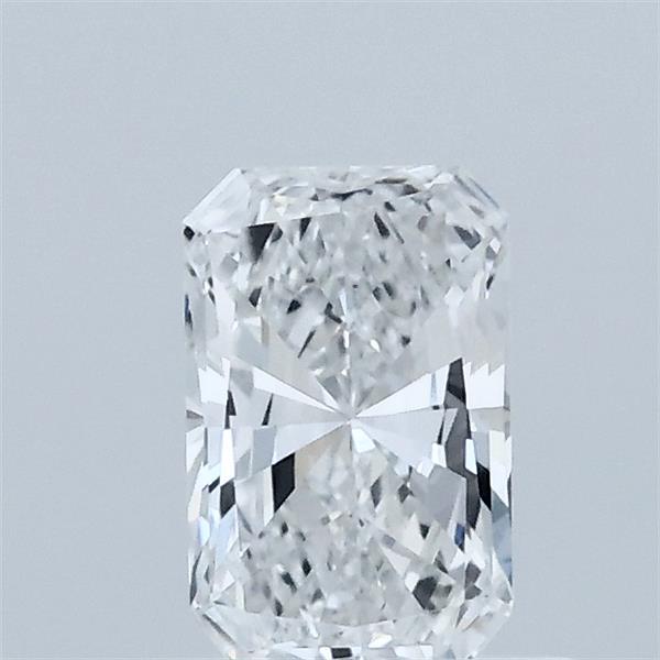 0.59 Carat Radiant Lab Grown Diamond, Very Good Polish, D Color, VVS2 Clarity