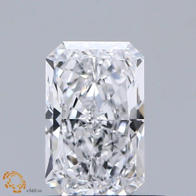 0.61 Carat Radiant Lab Grown Diamond, Very Good Polish, D Color, VS1 Clarity