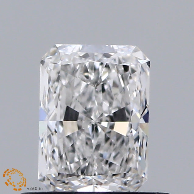 0.62 Carat Radiant Lab Grown Diamond, Very Good Polish, E Color, VVS2 Clarity