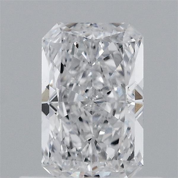 0.65 Carat Radiant Lab Grown Diamond, Very Good Polish, D Color, VS1 Clarity